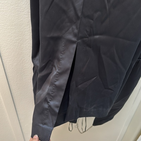 H&M Black Satin One-Shoulder Rhinestone Jumpsuit Small NWT - Picture 9 of 9